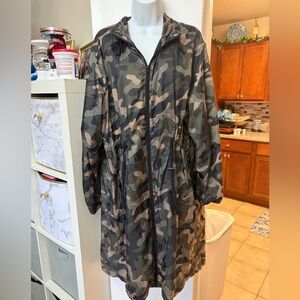 Ci Sono Camouflage Outerwear Jacket